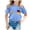 Light Blue, variant on FhsagQ Tops Girls Shirts 2024 Children's European Cup Fashion Team Printed Short Sleeve Round Neck Top T Shirt Christmas Shirts for Girls 10-12 Shirts for Girls 9-10 Red 6-7 Years