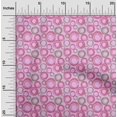 thumbnail image 2 of oneOone Silk Tabby Pink Fabric Abstract Craft Projects Decor Fabric Printed By The Yard 42 Inch Wide, 2 of 4