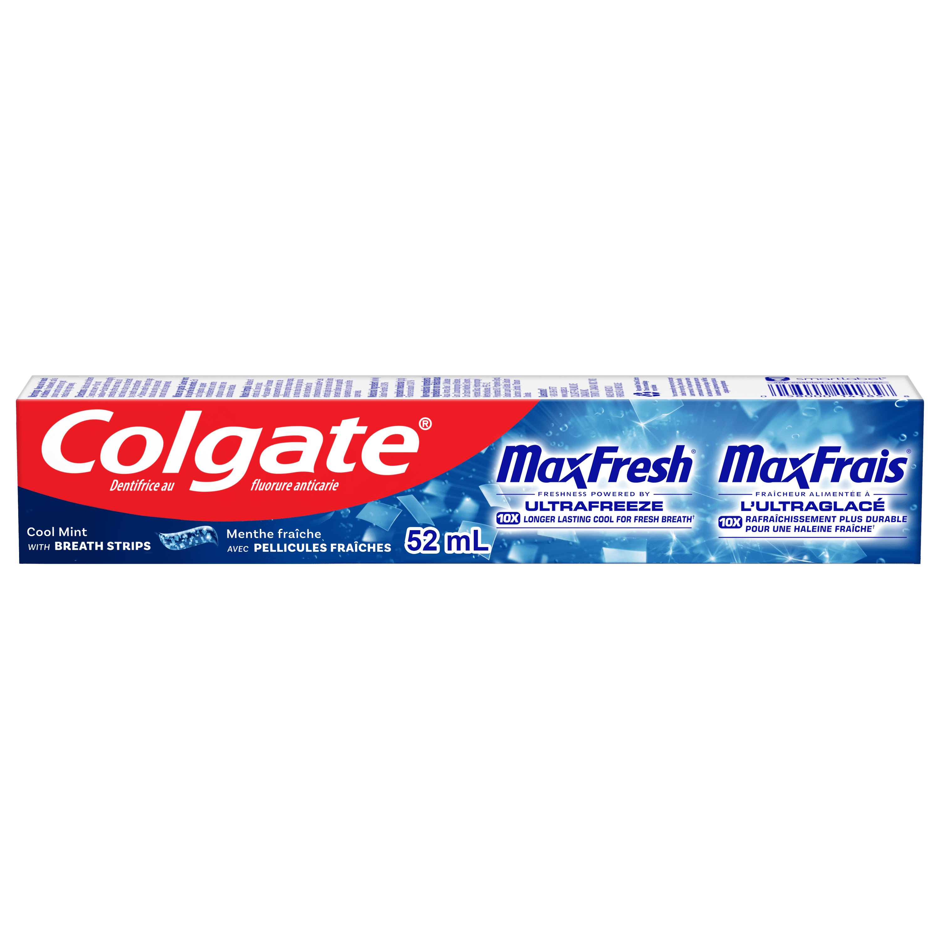Dentifrice Colgate MaxFrais à la menthe fraîche, format voyage, 52 ml