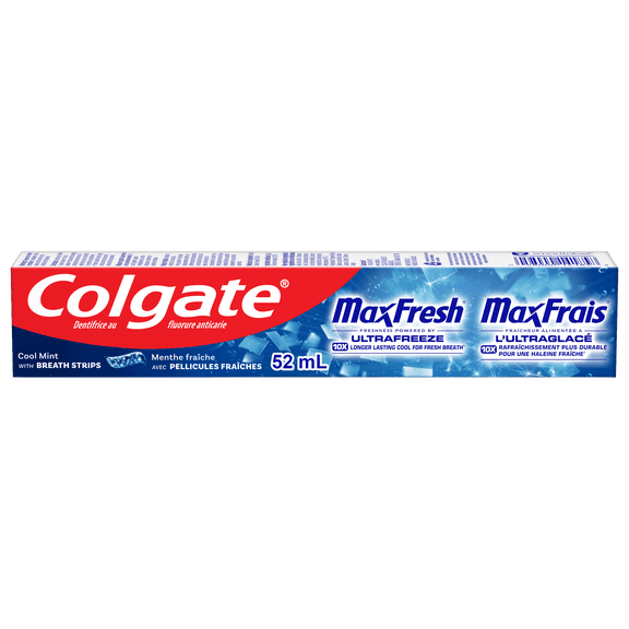 Dentifrice Colgate MaxFrais à la menthe fraîche, format voyage, 52 ml