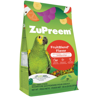 Zupreem FruitBlend Flavor Food for Large Birds 907G Resealable Bag