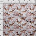 thumbnail image 3 of oneOone Rayon Brown Fabric Whale Sewing Material Print Fabric By The Yard 56 Inch Wide, 3 of 5