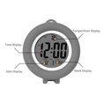thumbnail image 4 of TopLLC Digital Electronic Clock LED Display Electronic Clock Stereo Digital Display Snooze Alarm Clock 12/24H Switching Countdown Time digital alarm clock, 4 of 8