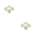 thumbnail image 2 of Decodeary 50pieces Low Maintenance Soft Texture Fabric For Albums And Decorations Realistic Appearance Fiber Wide Application Cream 4.5cm 2Set, 2 of 6
