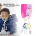 thumbnail image 4 of Baby Toy Music Keys, Baby Toy Smart Key Remote Car Control Musical Pretend Play for Kids Education Toys Pink, 4 of 5