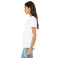 thumbnail image 3 of Bella Canvas 6405 Missy Jersey T-Shirt à Manches Courtes à Col en V, TG, Blanc, 3 of 3