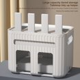 thumbnail image 4 of YAOMOBB Boîte de Rangement pour Routeur Sans Fil Boîte de Rangement Grande Capacité Wifi Fil Réseau Boîte de Tri de Câbles Fournitures Ménagères Étui de Rangement pour Câbles, 4 of 5