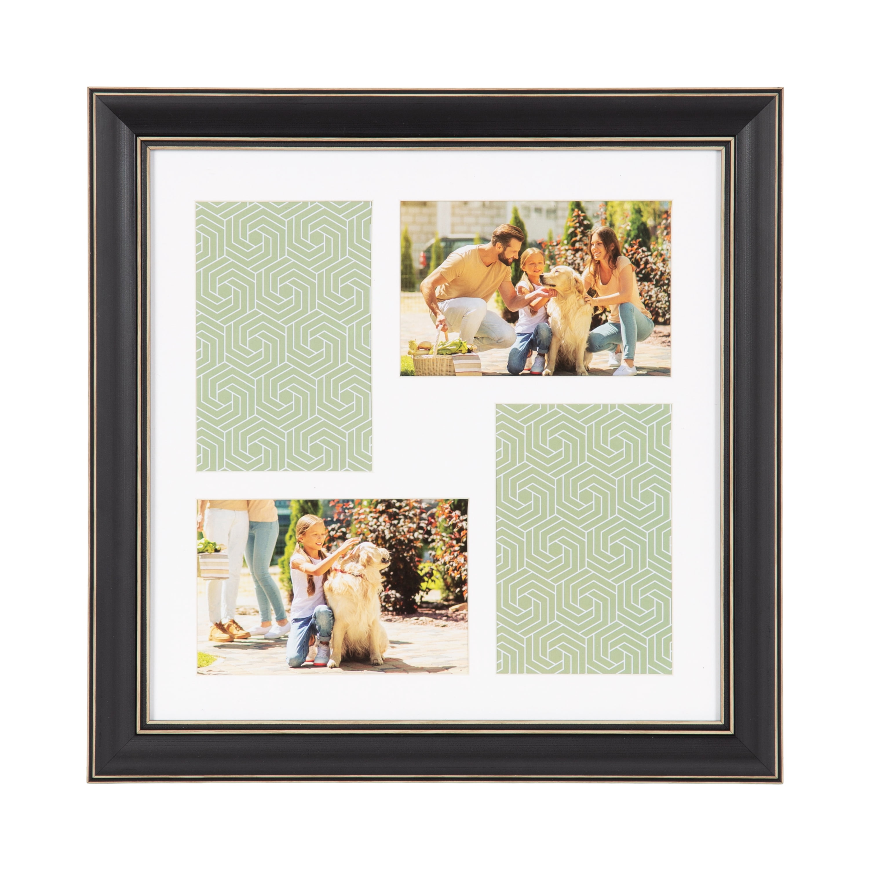 DesignOvation Bagnell 4 Opening Black Collage Picture Frame