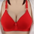 thumbnail image 1 of AherBiu Wireless Bras for Women Plus Size Comfort Soft Full Coverage High Support Push up Bralette Solid Color Bras, 1 of 9