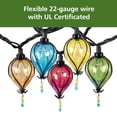 thumbnail image 4 of Mainstays Plug-in 10 Count Outdoor Multicolor Tear Drop LED String Lights, 4 of 7