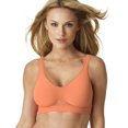 thumbnail image 1 of Bali Womens Comfort Revolution Smart Size Wirefree Bra, L, Nectarine, 1 of 1