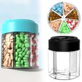 thumbnail image 2 of Seven Days Pill Storage Box Black A, 7 Day Organizer Weekly Am/ Box with 14 Compartments Portable Travel Case, 2025 Summer Clearance Sale 15% Off, 2 of 5
