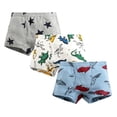 thumbnail image 1 of MIASHUI Boys Boxer Shorts Cotton Dinosaur Pattern Boxer Brief Underwear 3 Pack,Dark Purple,6-7 Years, 1 of 2