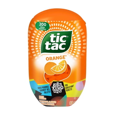 TIC TAC Mints, Orange, Mint Candy, 200 Pills, 98 g
