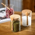 thumbnail image 1 of WIFKLSIIPG Transparent Glass Food SeaLED Lid Spoon Jar Household Kitchen Preservation Storage SeaLED Jar Jam Jar Tea Jar(Clear), 1 of 8