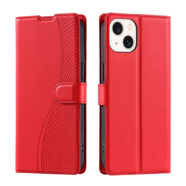 iPhone 13 Case,Wallet Pu Leather Flip Cover Card Holder Magnetic Stand
