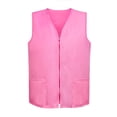 thumbnail image 1 of TOPTIE Adult Volunteer Work Vest Event Supermarket Apron Vests - Pink, 1 of 8