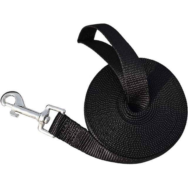 Dog Lanyard 5m Black, Dog Training Leash, Long Leash for Small to Large Dogs