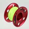 thumbnail image 2 of Reel High Density 30m Rope Lightweight Aluminum Lightweight Aluminum Cave Scuba Diving Tech Spool with Snap Hook Accessories Equipment Red, 2 of 9