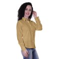 thumbnail image 2 of Moomaya Full Sleeve Cotton Collar Shirts For Womens Formal Plain Workwear, 2 of 6