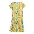 thumbnail image 1 of Kcodviy Chemise de Nuit en Coton pour Femme, Vêtement de Nuit, Chemises de Nuit en Coton pour Femmes, Sans Manches, Manches Courtes, Chemise Décontractée, Chemises de Nuit pour Femmes à Manches Courtes, Robe de Nuit Imprimée, 1 of 4