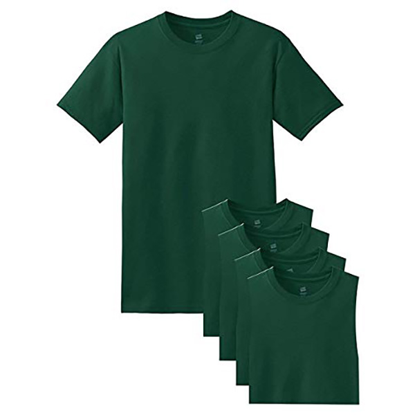 Hanes T-Shirt à Manches Courtes ComfortSoft pour Hommes - 5280 (Lot de 5)