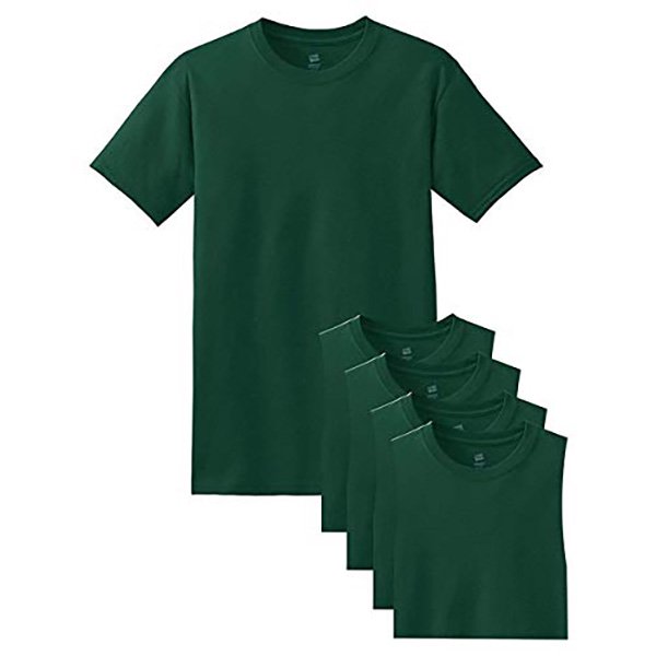 Hanes T-Shirt à Manches Courtes ComfortSoft pour Hommes - 5280 (Lot de 5)