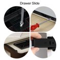 thumbnail image 3 of EeaseCA 1 Pair Large Keyboard Tray Slide-out Keyboard Stand Keyboard Slide for Office, 3 of 7