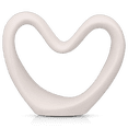 thumbnail image 1 of Bouclair Cream Decorative Ceramic Heart Medium, 1 of 10