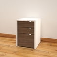 thumbnail image 2 of Liber-T 2 Piece Home Office Set, White and Walnut, 2 of 6