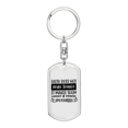 thumbnail image 1 of Il les Rend Possibles en Acier Inoxydable Ou en or 18 Carats Premium Pivotant Chien Porte-Clés, 1 of 8