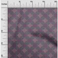 thumbnail image 1 of oneOone Silk Tabby Fabric Leaves & Geometric Block Print Sewing Fabric BTY 42 Inch Wide, 1 of 4