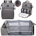 thumbnail image 1 of Sac à Dos à Couches, Sacs à Couches pour Bébé, Sac à Dos à Couches de Voyage Multifonction Imperméable, 1 of 8