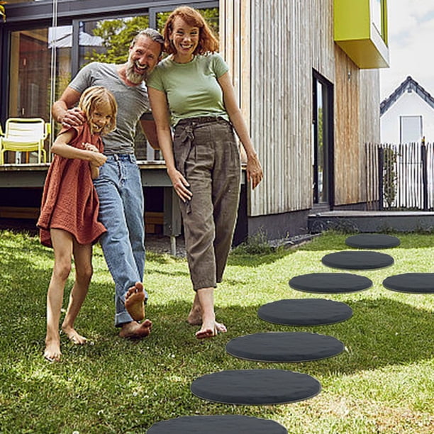Garden Stepping Stones with Ground Nails Hexagonal PP Material for