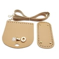 thumbnail image 1 of pitrice Crochet Bag Bottom Base Crochet Bag Set Making for Handbag Tote Shoulder Bag Khaki 18x8cm, 1 of 6