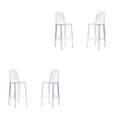 thumbnail image 1 of Heavenly Collection Clear Plastic Counter Stool SET OF 4, 1 of 5