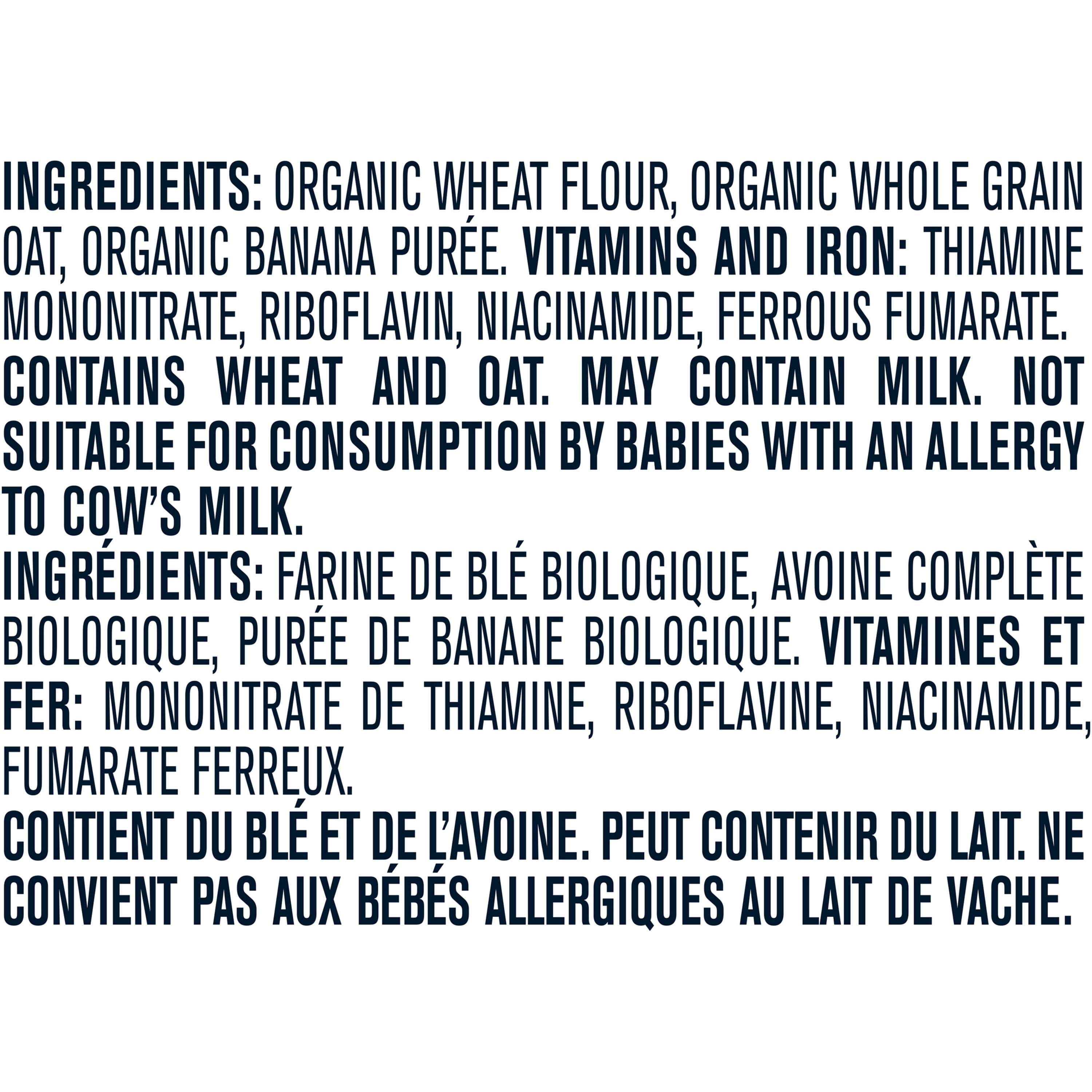 GERBER Biologique Blé Et Avoine Entière Banane Cér. Pour Bébés