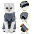 thumbnail image 4 of HLONK Pet Recovery Suit Four Legs Abdominal Wound Jacket for Cats, 4 of 7