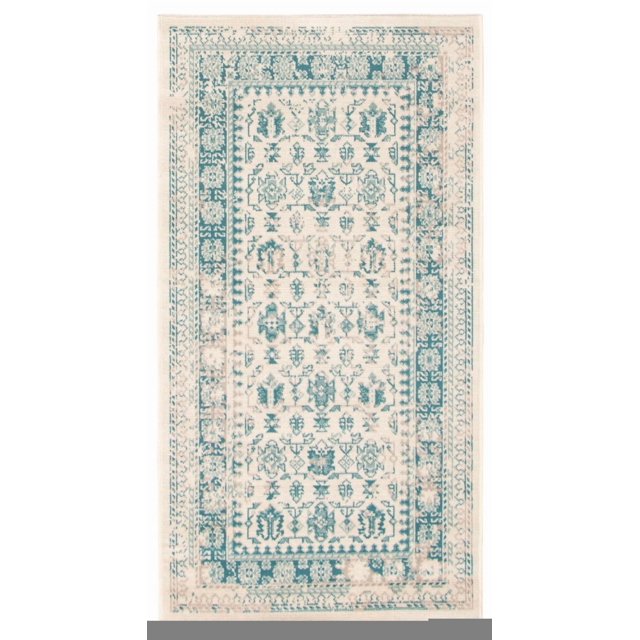 ECARPET Traditional Style Area Rug for Dining Room, Living Room and Bedroom Wilby Light Green