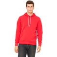thumbnail image 2 of Bella Canvas 3719 Unisex Poly-Cotton Fleece Pullover Hoodie, L, Red, 2 of 6