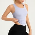 thumbnail image 4 of Plebaso Womens Short Sleeve Workout Yoga Tank Tops Racerback Sleeveless Stretch Shirts Activewear for Women, 4 of 5