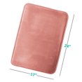 thumbnail image 1 of 1 Small Clara Clark Bath Mat Bathroom Rug - Absorbent Memory Foam Bath Rugs - Non-Slip, Thick, Cozy Velvet Feel Microfiber Bathrug, Plush Shower, Toilet- Floor Bathmats Carpet - Misty Rose - 17"x24", 1 of 6