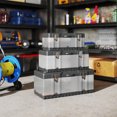thumbnail image 2 of HOMCOM 3 Pieces Toolbox, 23"/ 19"/ 16" Stainless Steel Tool Box Case Set, 2 of 10