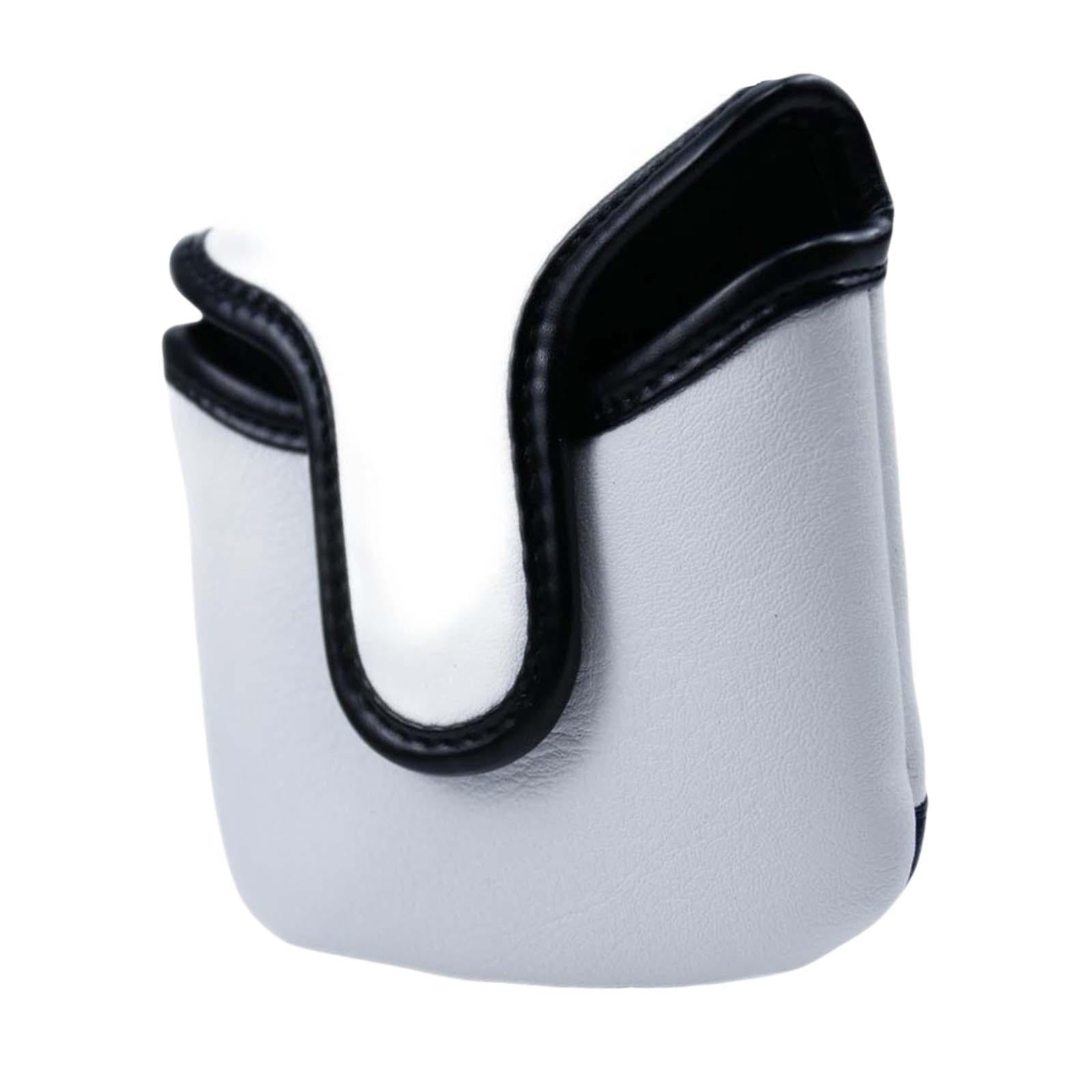 PU Golf Mallet Putter Head Cover for Most Putter Protection Guard Outdoor Sports White
