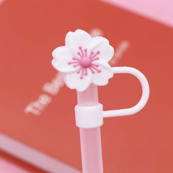 Silicone Couvercle de Paille en, Embout de Paille Réutilisable pour Grandes Pailles, Couvercle de Paille Résistant aux Éclaboussures pour Bouteilles d'Eau, Capuchon de Paille Portable pour Tasses de Voyage, Accessoire de Paille Facile à Nettoyer pour l'Hydratation Quotidienne