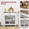 thumbnail image 4 of HOMCOM Sideboard with 1 Drawer 1 Storage Cabinet Buffet Cabinet, White, 4 of 9
