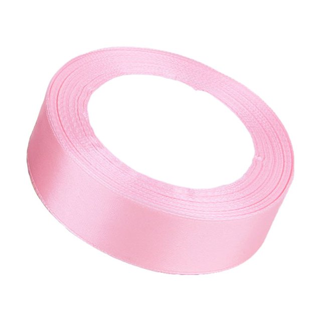 Decodeary Gift Wrap Ribbon Wedding Clothes Making Supply Multi-color DIY Craft Accessories Festival Fabric Polyester Ribbons Box Ornaments Light Pink 43