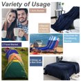 thumbnail image 4 of Unique Bargains Flannel Fleece Blanket Soft Warm Wide Hemmed, 4 of 10