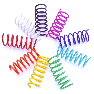 JoyArrive 18 Pcs 9 Couleurs Jouet à Ressorts pour Chats d'Intérieur, Ressorts Jouets pour Chat, Jouets à Spirale pour Chat, Jouet Interactif pour Chat, Jouet d'Auto-jeu pour Chat, Jouet de Chasse pour Chat, Morsure de Chat, Coups de Patte, Jouet Créatif pour Chaton