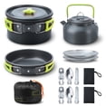 thumbnail image 1 of Camping Cooking Set Camping Cookware Set 16pcs Camping Pot pan Set Nesting Camp Cook Set Camping&Hiking cookware Camping Backpacking Pans Set, 1 of 7